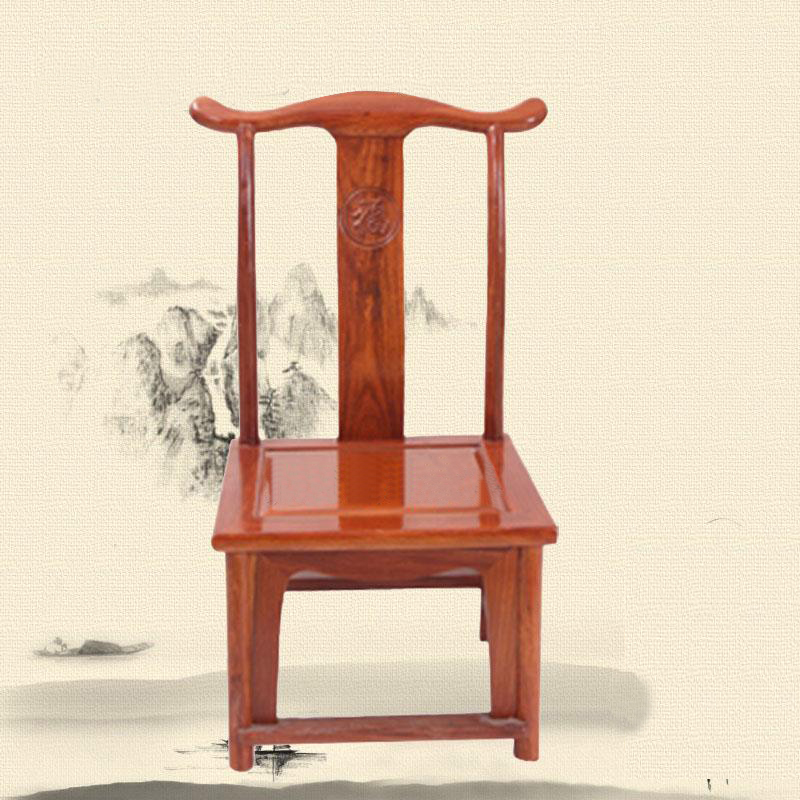 簡約現代六角椅,客廳家具實木餐椅官帽椅